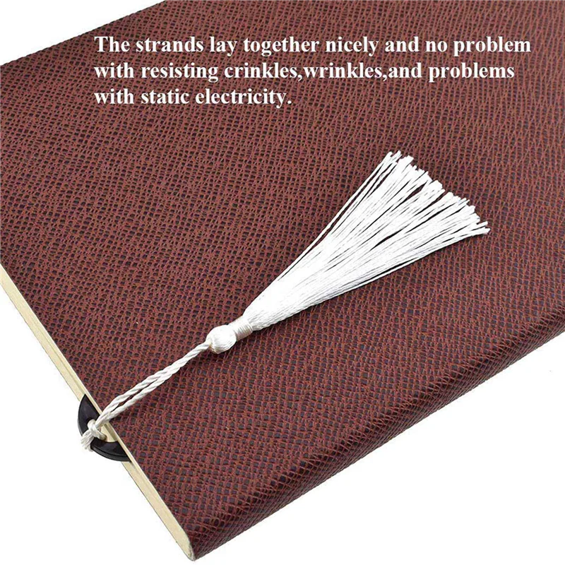 

ABGG-200Pcs White 13Cm/5-Inch Handmade Soft Tassels Floss Bookmark Tassels For Jewelry Making, DIY Projects, Bookmarks