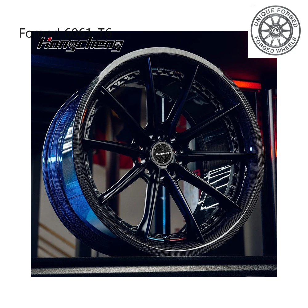 

New model of 26Carbon Fiber Spoke Wheels 5 Holes 6 Holes1 Piece 5x112 5x114.3 Alloy Forged Wheels for M3 M5 911