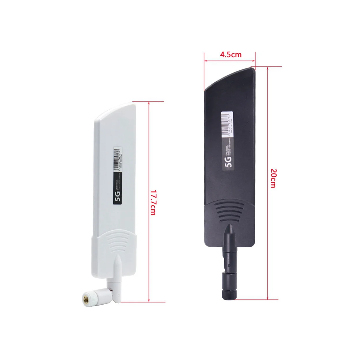 Modem kartu jaringan 5G WiFi Dual Band, penguat sinyal 42Dbi untuk CPE MC801 Modem SMA putih laki-laki