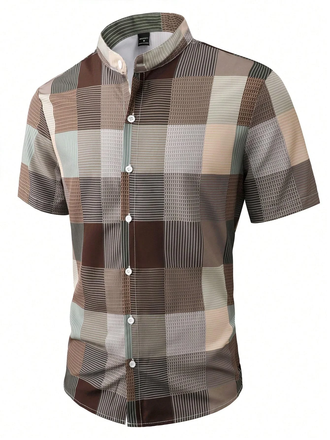 7-Color Summer New Checkered Shirt Men's Short Sleeve Hawaiian Casual Loose Large Size Shirt XS-6XL Quick Shipping