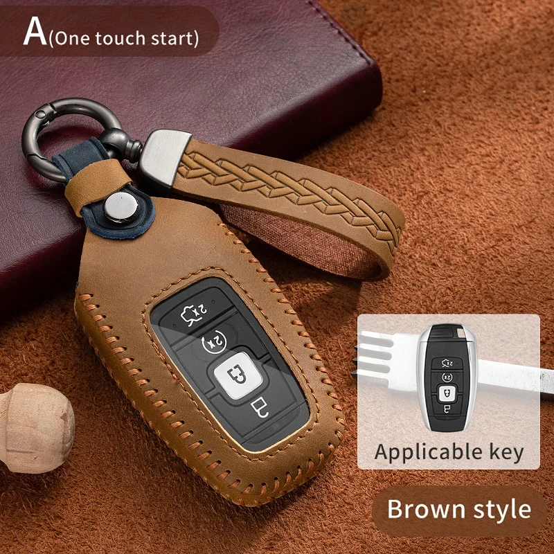 

New Car Key Cover Case Bag for Lincoln Continental MKC MKZ MKX Navigator Z Nautilus Aviator Corsair 2017 2018 2019 2022 Keychain