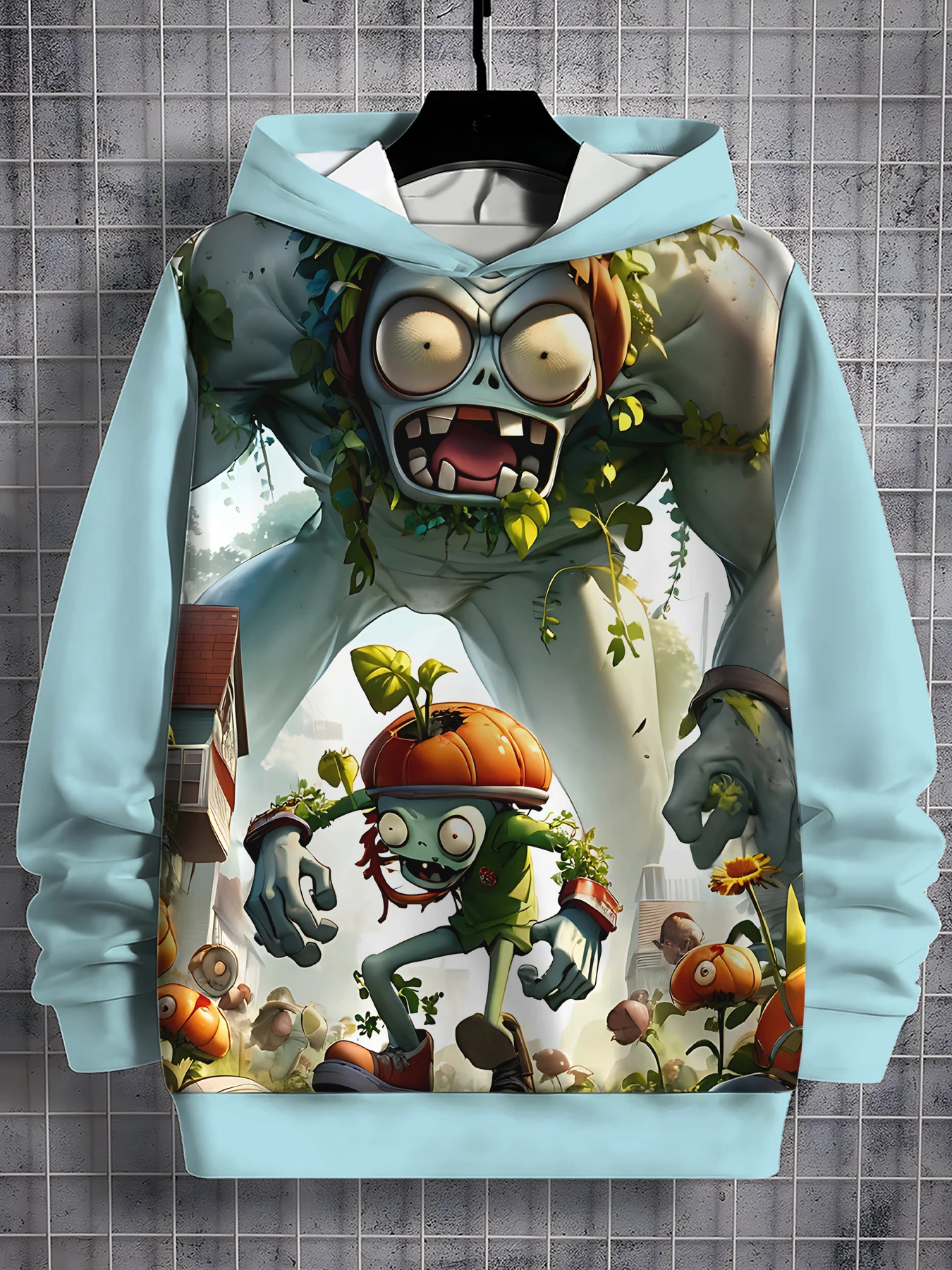 HOT Game p-Plants vs. Zombies 3D Print All Seasons Children Casual Sweatshirt Cool Pullover Tops Unisex Clothes Boy Girl Hoodies