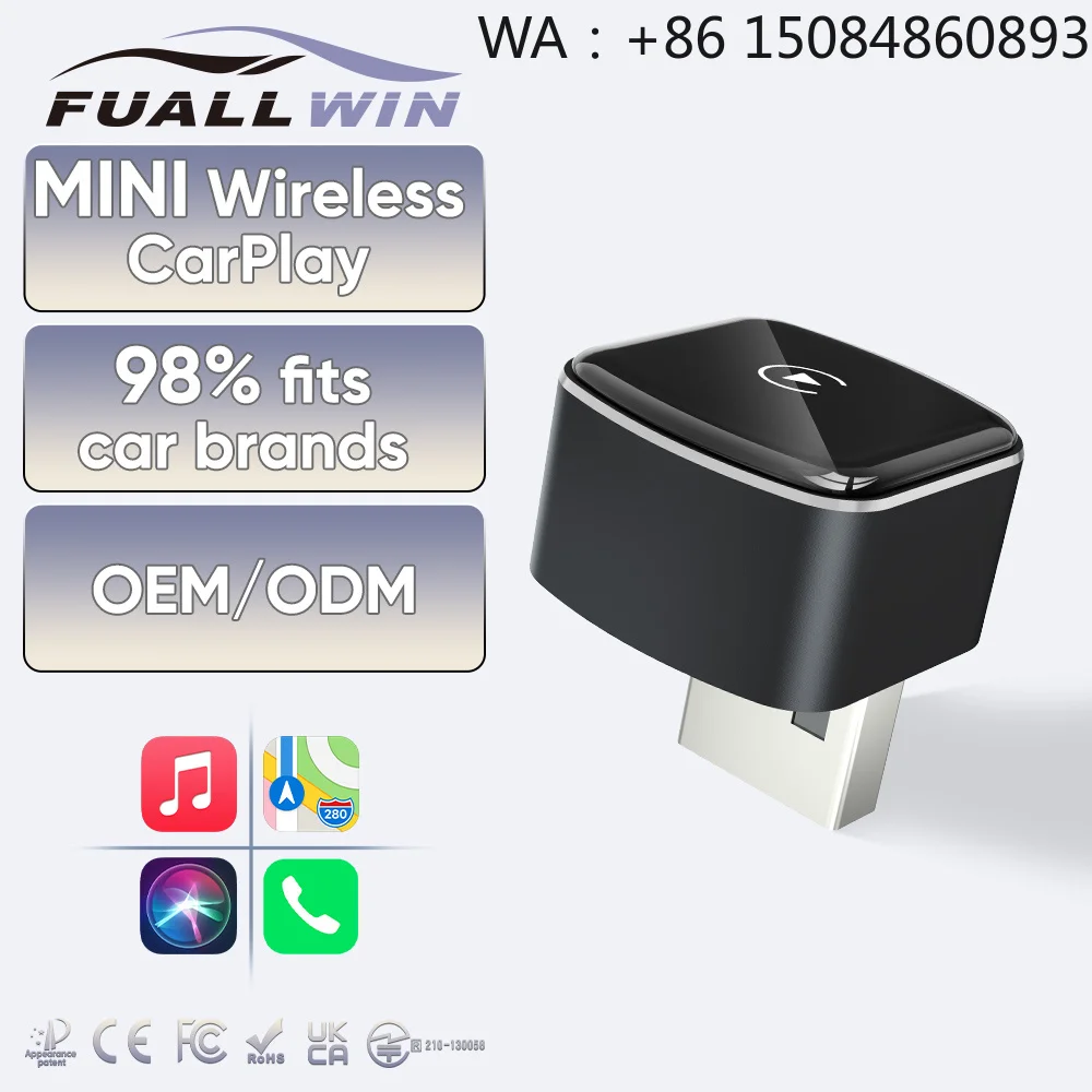 Wireless CarPlay Adapter OEM ODM USB Portable Android 13 for  Gx460 W204  W212 Carplay  6