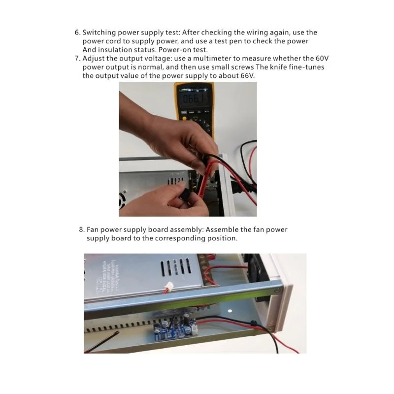 

H08 Power Supply Housing Replace Shell without Power with Fan Control Board for WZ6008 Adjust Power Loose Part