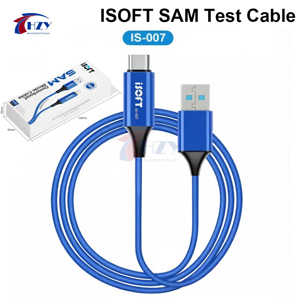 

iSOFT IS-007 3in1 Repair Data Charging Cable Download Mode Cable No Button Auto Enter for Sam S8-S25 Series Data Recovery Tools