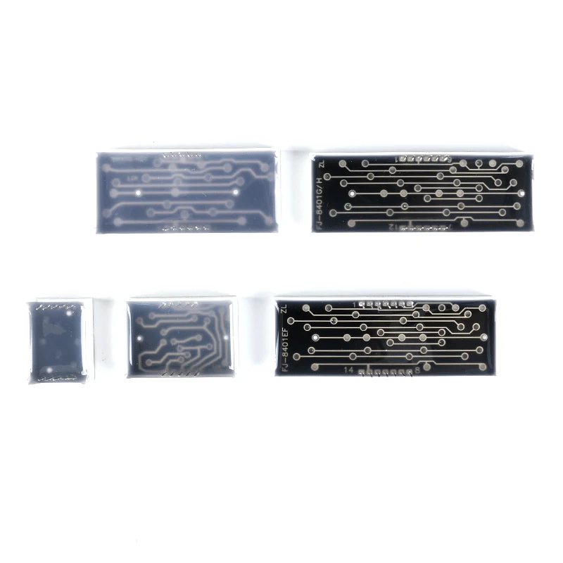 Pantalla LED de 0,8 pulgadas, 7 segmentos, 0,8 ", 1 Bit/2 Bit/3 Bit/4 Bit, tubo Digital de dígitos de reloj, cátodo/anodo común rojo, 2 uds.