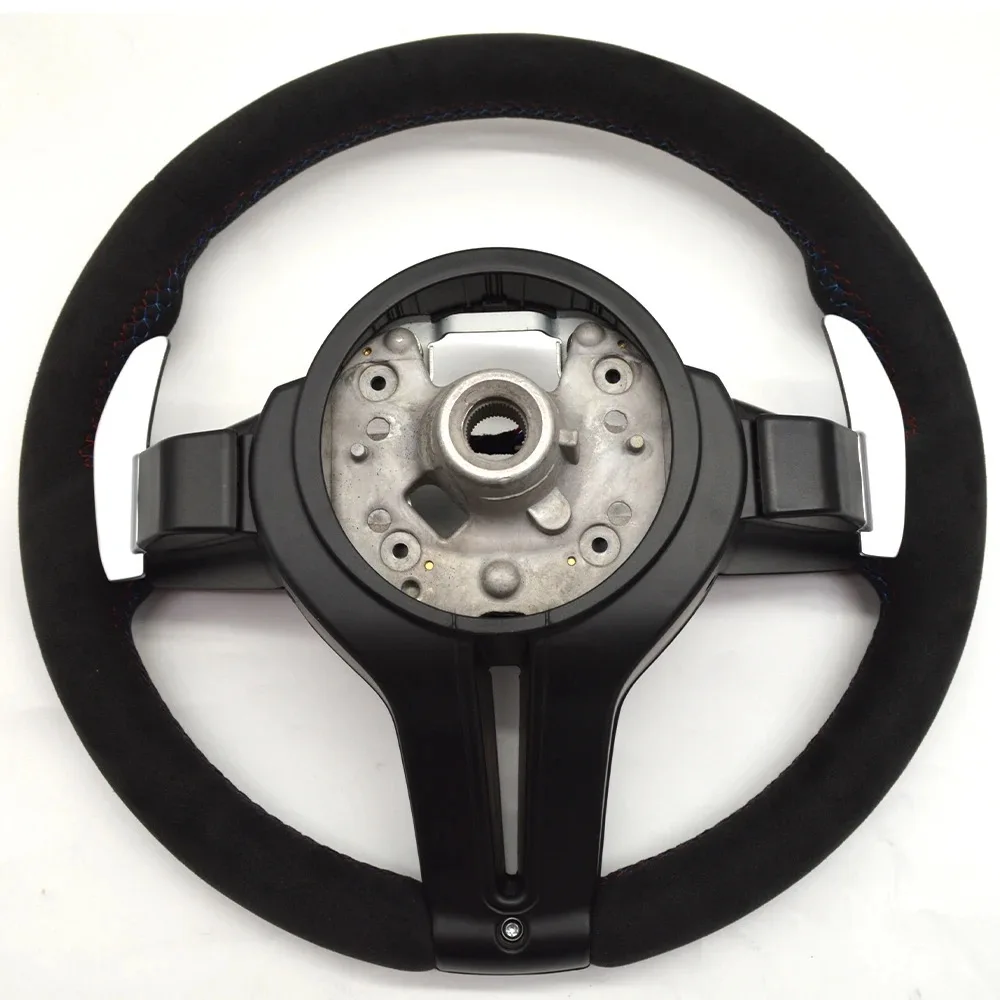 For BMW 3/5 Series Alcantara F20 F22 F30 F32 Ff34 F15 F16 M3 M4 M5 Flap Steering Wheel With Button Shift Paddles Assembly