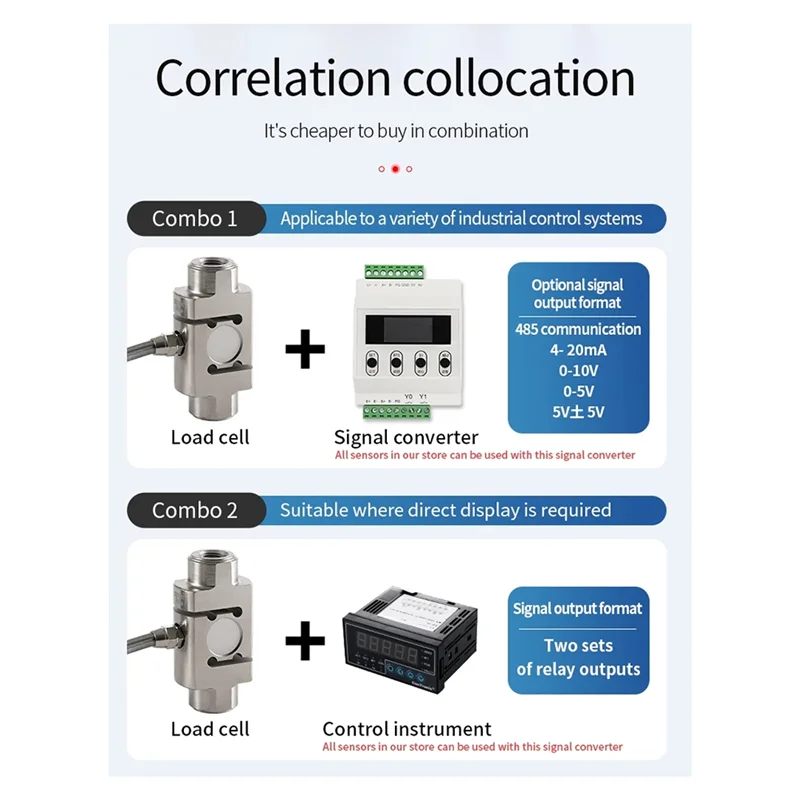 B04C-HX711 AD Module S Type Load Cell Column Sensor Weight Sensor Electronic Scale 300KG