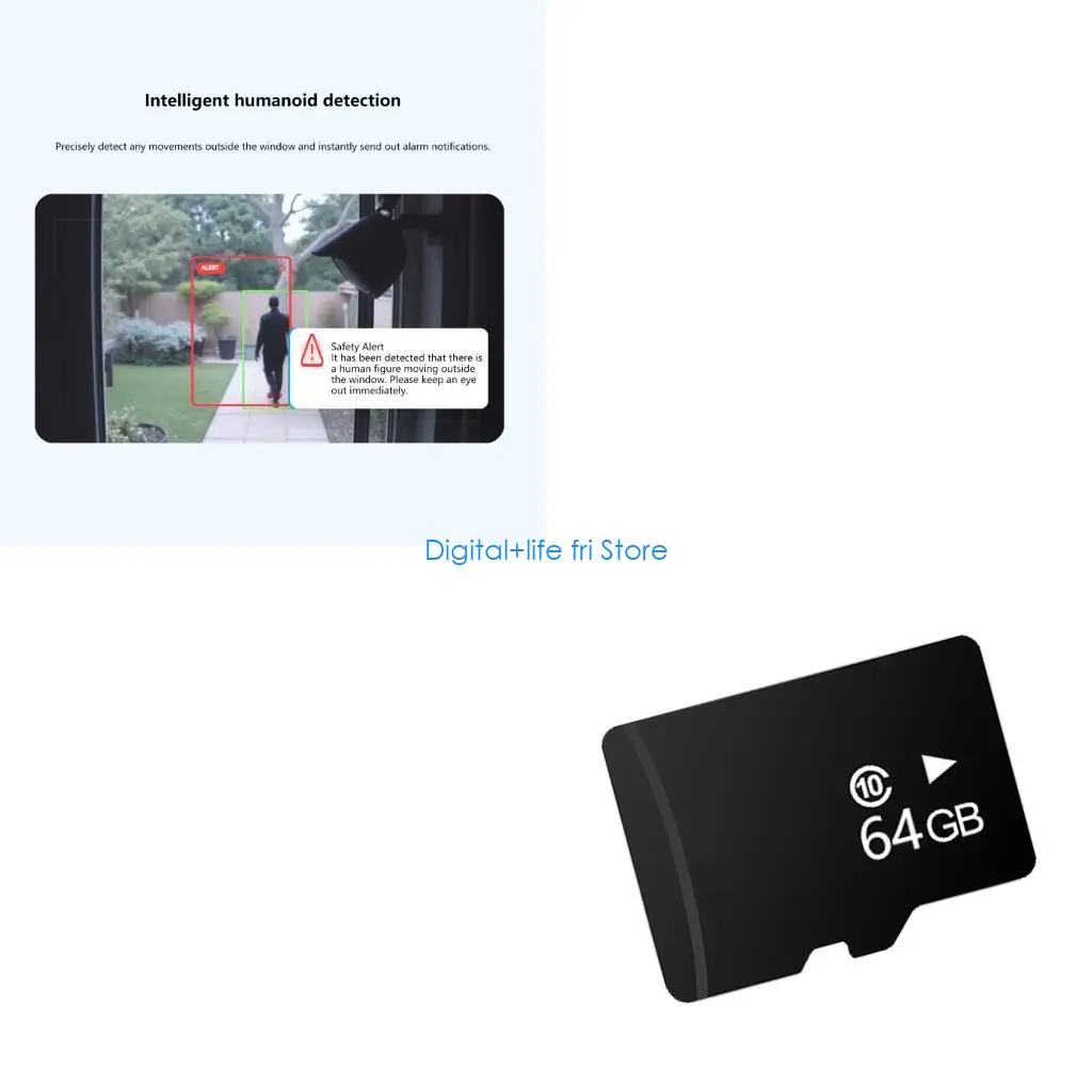 E06D Security Surveillances Camera 1080P Resolution With And Motion Alerts