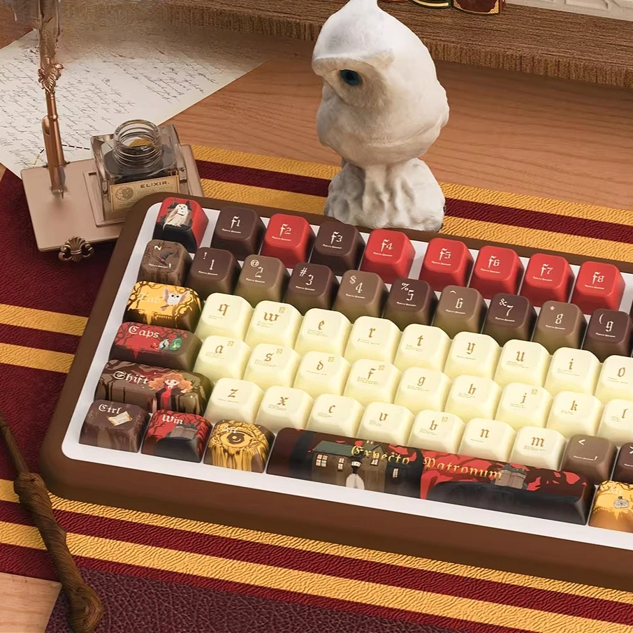 

Gryffindor, Original Personality Themed Keycaps Original/MDA Height Keyboard Caps Full Set For 68/75/84/87/98/Cherry MX Keyboard