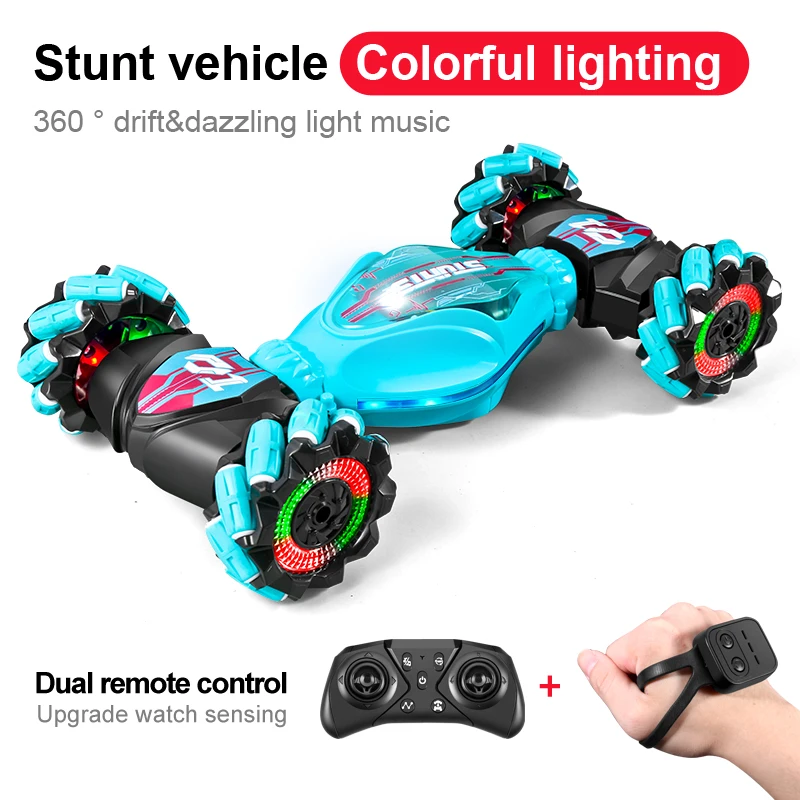 

Remote Control Stunt Car 2.4G Gesture Sensing Car Driving Off-Road Toy Watch Remote Control Car