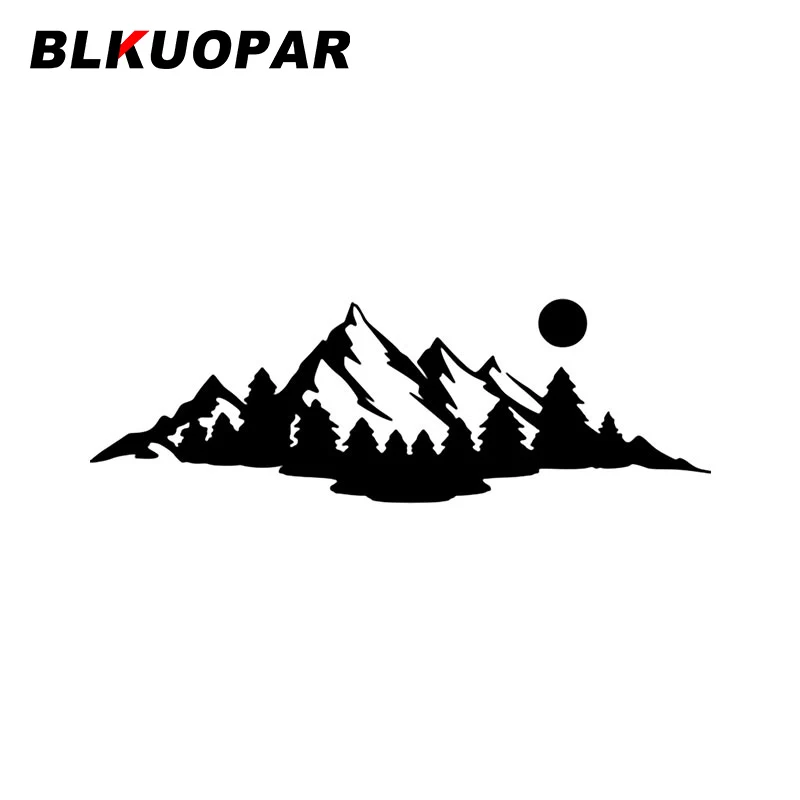 

BLKUOPAR Interesting Mountain Country Ridge Car Stickers Vinyl Die-cut Decal Air Conditioner Waterproof Windows Funny Car Goods