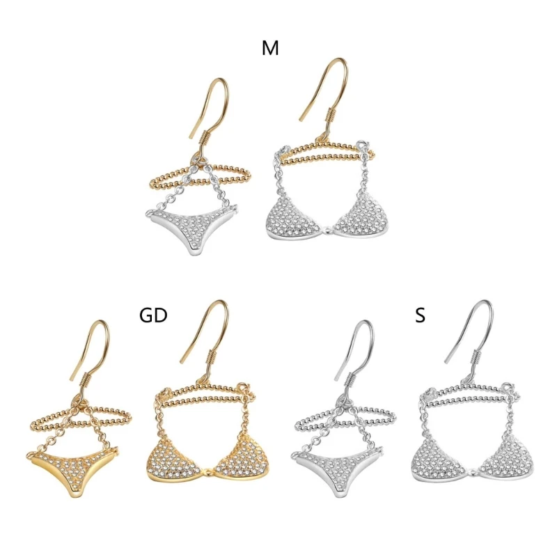 

Temperament Ear Studs Elegant Underwear Dangle Earrings Fashion Jewelry D5QB