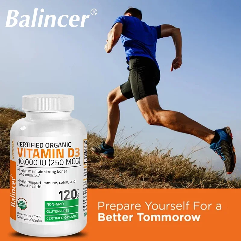 Vitamin D3 Supplement - Helps Calcium Absorption, Fights Fatigue, Improves Immunity, and Promotes Muscle and Bone Health