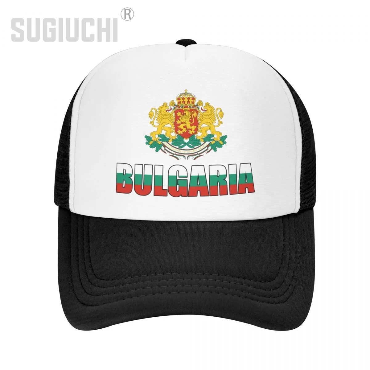 Mesh Cap Hat Bulgaria Letter Flag Emblem Trucker Birthday Gift for Men Women born All the people Retro Baseball Caps Cool