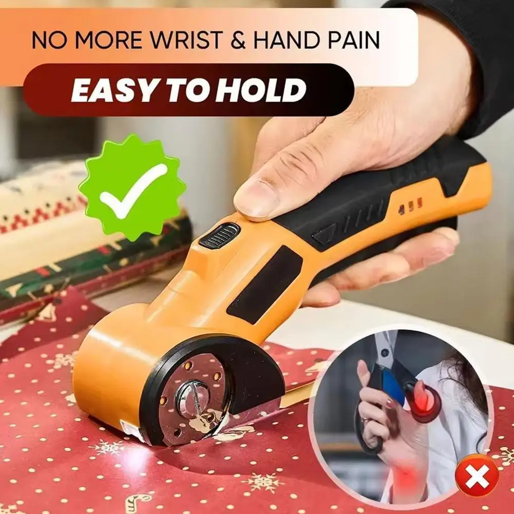 Electric Scissors Lithium Battery Cutting Machine For Cutting Fabric Clothing Leather Carpet Tailor Scissors