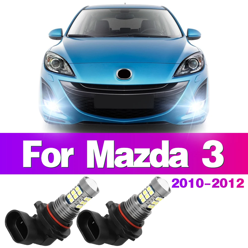 LED Car Front Fog Light Lamps Bulb For Mazda 3 Mazda3 2010 2011 2012 Auto Accessory