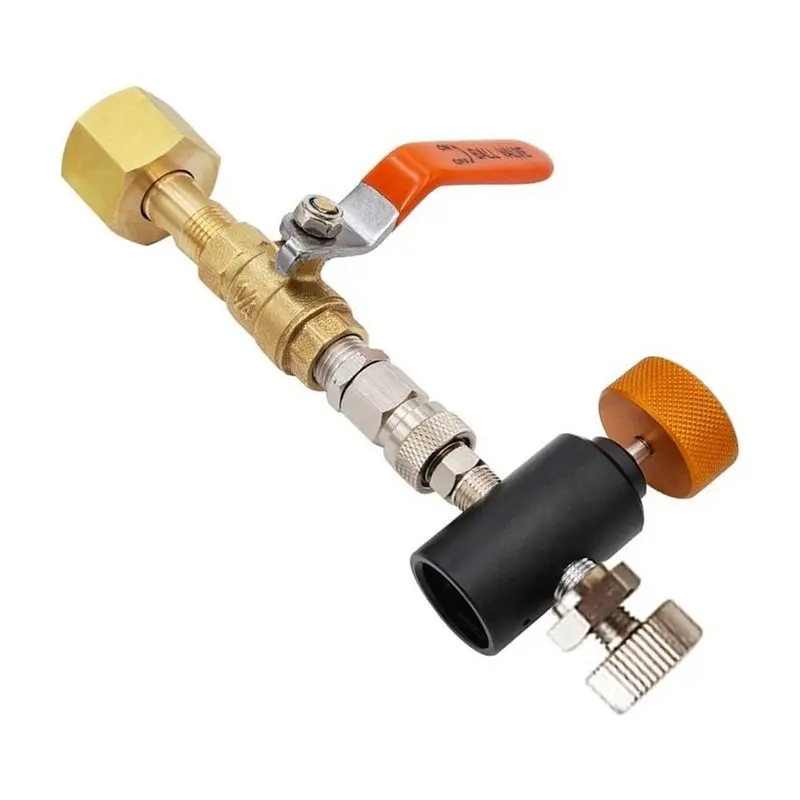 A96K-For Sodastream, Filling Station With Ball Valve- Soda CO2 Cylinder Tank Refill Adapter For Soda Stream, W21.8-14 Or CGA320