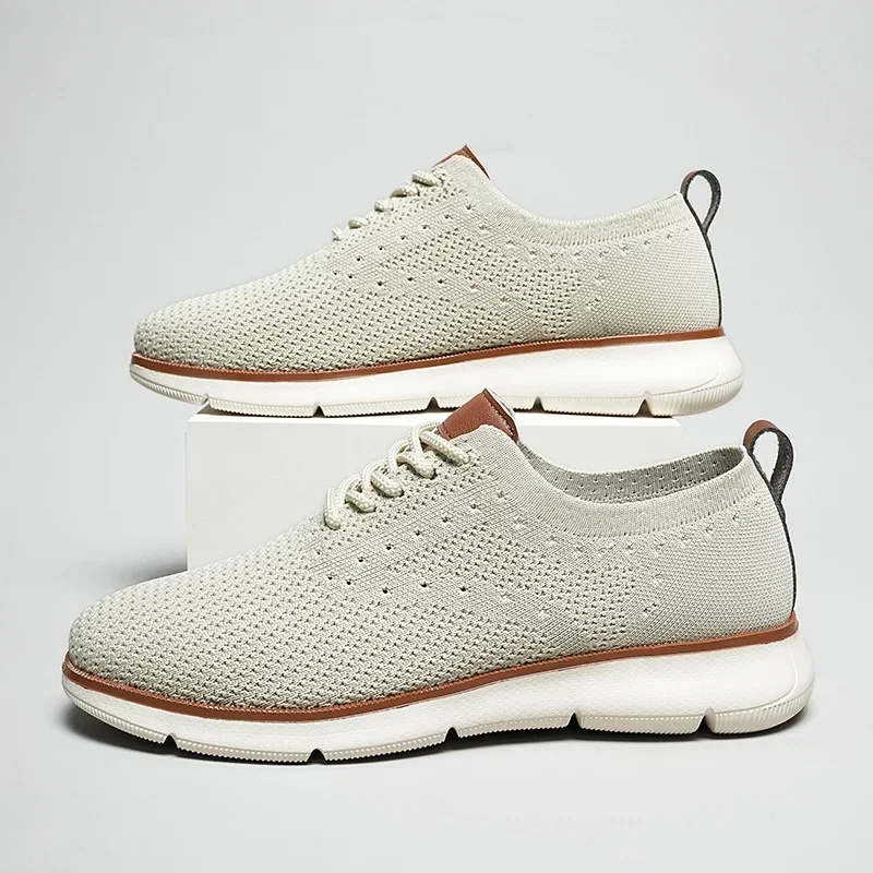 

Fashion Men Casual Shoes Breathable Slip on Mesh Walking Running Sneakers Non-slip Flats Lightweight Sport Shoes Driving Loafers