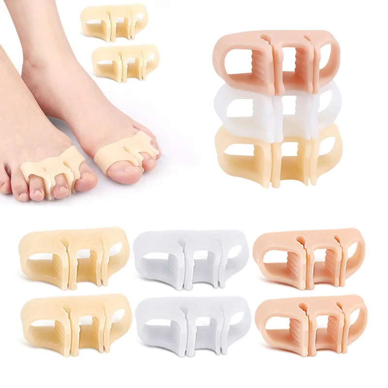 Silicone Gel Thumb Corrector, Bunion Foot Toe, Hallux Valgus Protector, dedo alisador, ajustador, Foot Care Tool, 1 Par