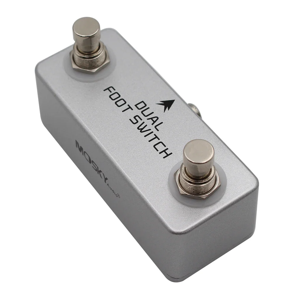 Mosky Dual Latching Footswitch Guitar Pedal,Dual Foot switch for Amps or Effects Pedals