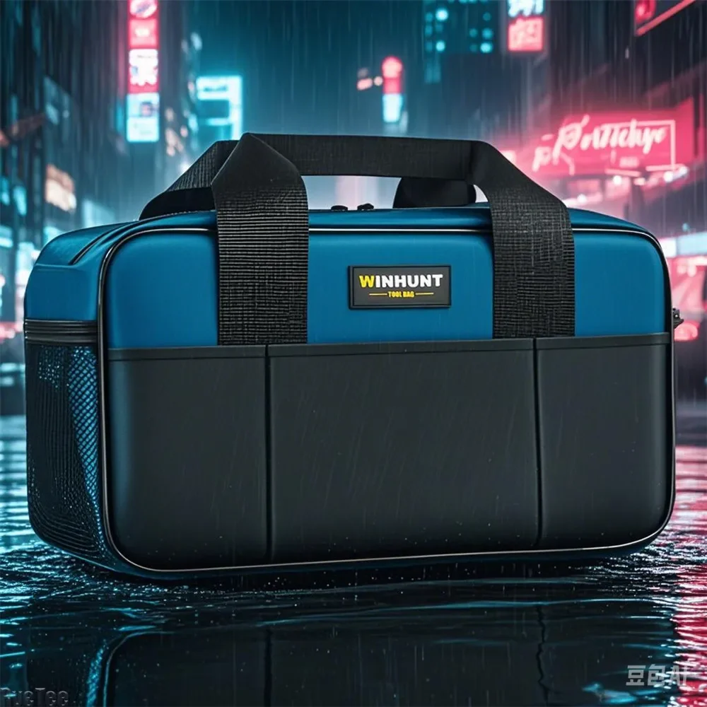 

Large Capacity Canvas Tool Bag Multifunctional Thickened Hardware Tools Organizer Durable Electrician Toolkit for Man Gift