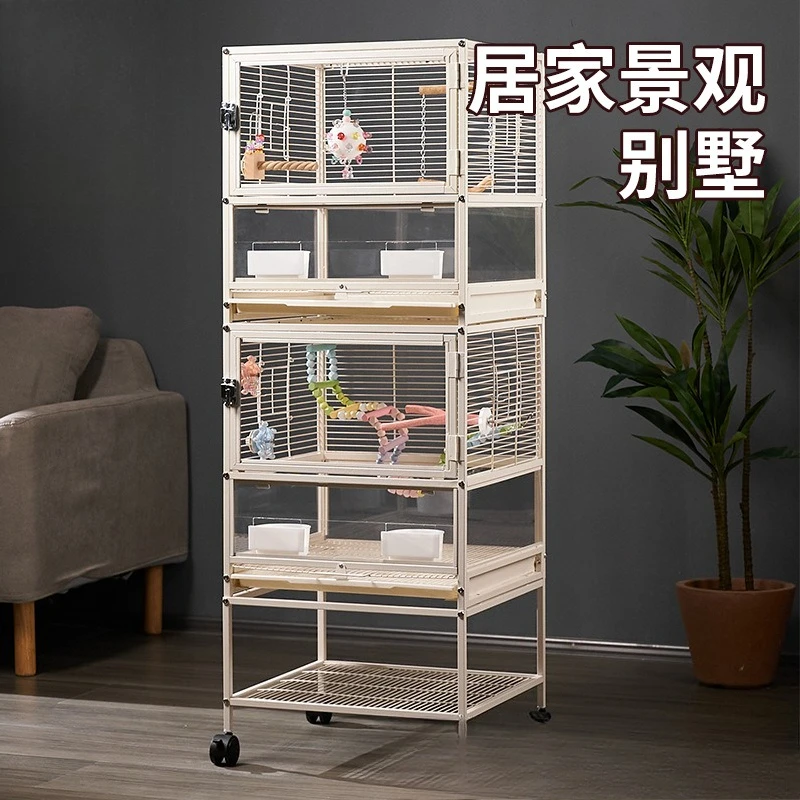 

Villa Parrot Bird Cage Monk Little Sun Xuanfeng Special Splash-proof Household Landscape Bird Cage Large