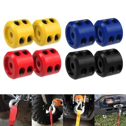 1 Set Car Winch Guard Cable Hook Stopper Rubber For Offroad ATV UTV Winch Stop Rope Line Cable Saver Parts