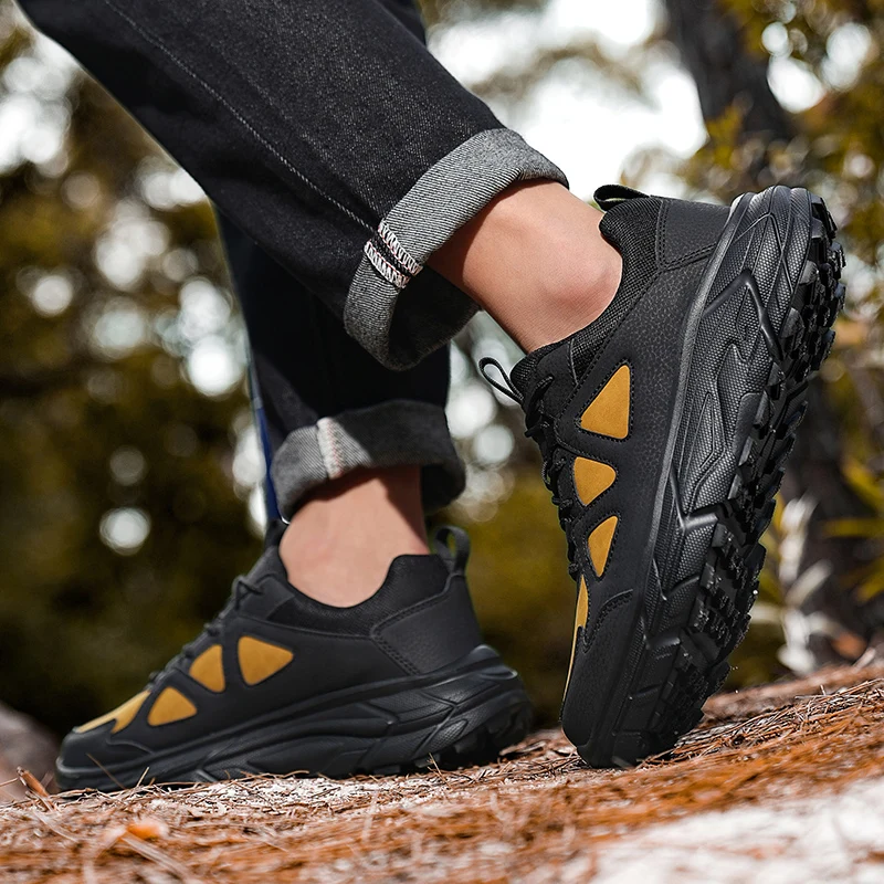 

Мужская уличная нескользящая прогулочная обувь, удобные модные кроссовки, легкая обувь для скалолазания, походная обувь высокого качества