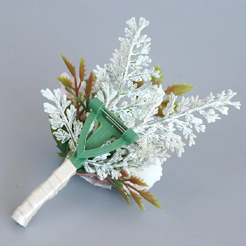 Forest style wedding corsage, groom and bride lapels, wedding banquet guests, groomsmen, bridesmaids, creative corsage