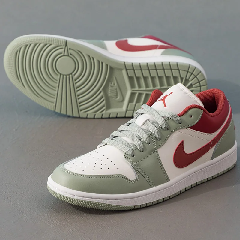 Nike (Nike) Zapatos informales Nike Air Jordan 1 Low Aj1 Zapatos de baloncesto para hombre Zapatos deportivos retro 553558-133