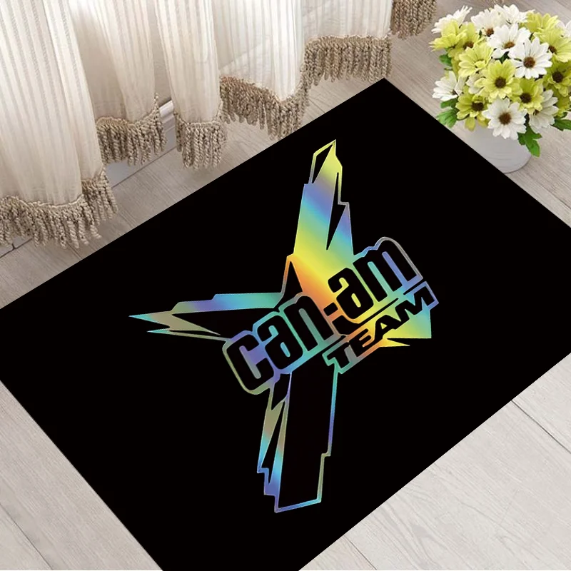 C-Can-A-Am BRP Motorcycle Carpet Garage Mat Racing Cool Moto Display Motorcycle Display Mat Anti-slip Home Decor Long Strip Rug
