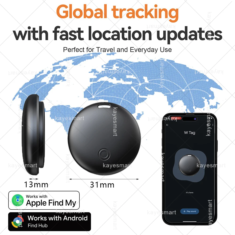 Picture 6: Dual System Tracker Smart Tag Bluetooth Tracker Item Finder Keys Locator for iOS Apple Find My or Android Google Find Hub APP