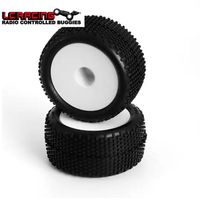 Original LC RACING L6247 Block Pin Truggy Tires Mounted, 12mm 2pcs For RC LC For EMB-TG