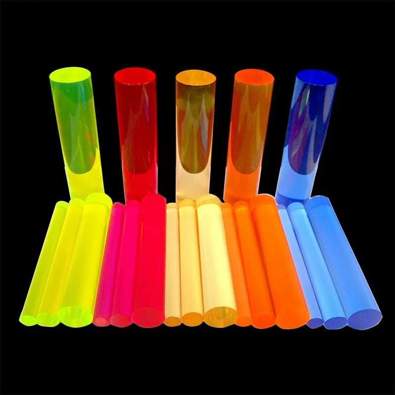 Acrílico Rod Verde Vermelho Amarelo Laranja Azul