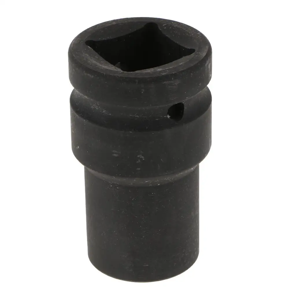 Heavy Duty 19mm Metric Impact Socket with 1 inch Drive, , Black