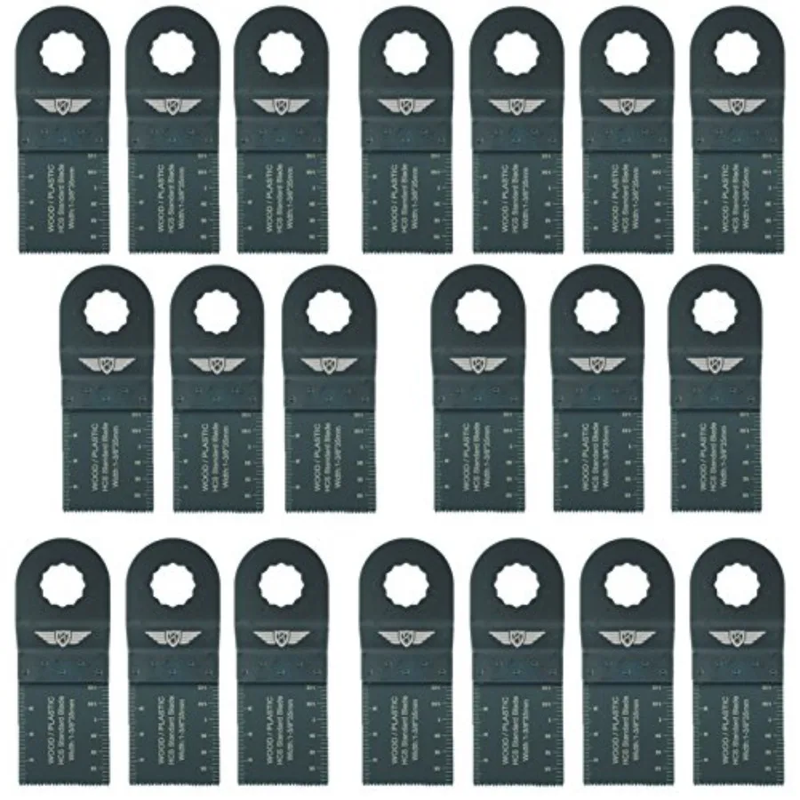 

20 x WX35F_20 35mm Fine Tooth Blades Compatible with Worx Sonicrafter Worx 250W Erbauer Multitool Multi Tool Accessories