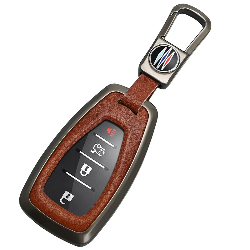 Zinc Alloy Car Key Case Cover Bag Shell Protector Fob Holder for Chevrolet Malibu XL Cruze Equinox Trax Trailblazer Accessories