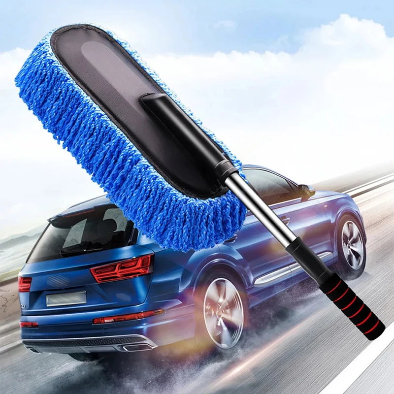 

Microfiber Car Duster Suit Retractable Microfiber Car Dust Mop Home Cleaning Dust Removal Brushes Towels Kits