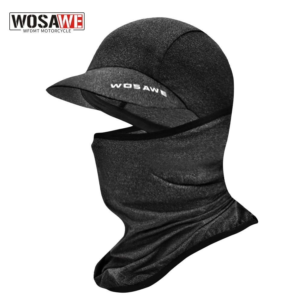 

WOSAWE Motorcycle Helmet Balaclava Dustproof UV Protection Headgear Motocross Cap Bicycle Windproof Breathable Scarf Bandana