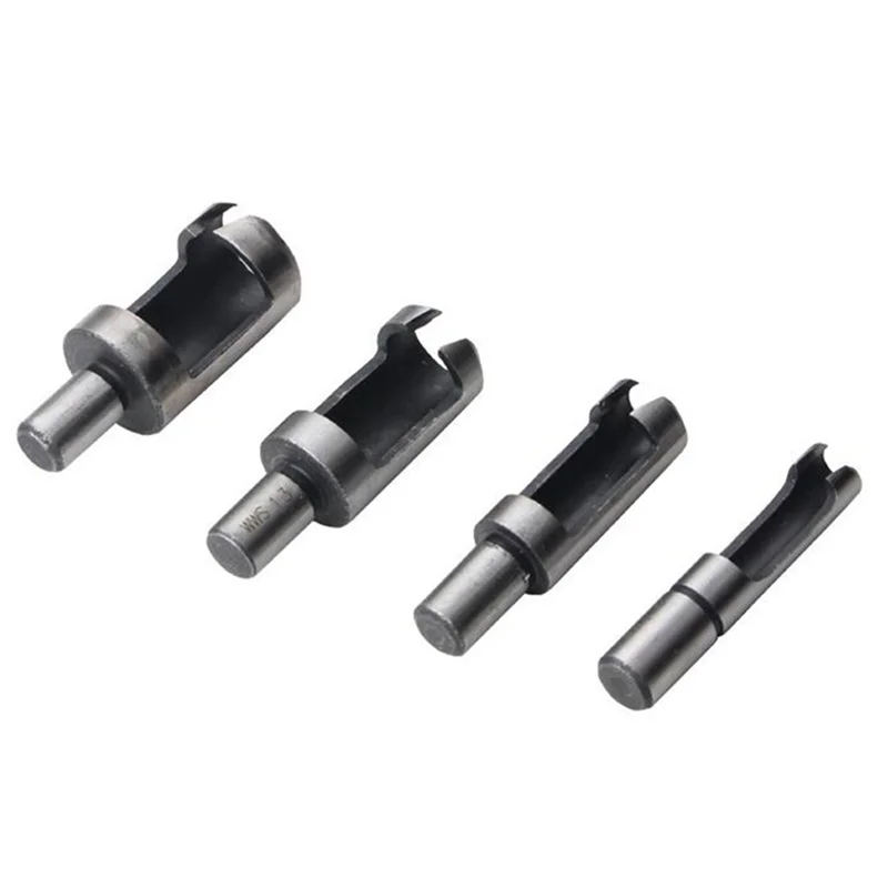 23Pcs Center Punching Three-Pointed Woodworking Drill Wood Plug Cutter Silver&Black&Gold-AT64