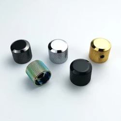 Guyker Potentiometer Control Knobs with 6mm(0.24”) Dia. Shaft Pot - High Grade Knurled Volume Tuning Audio Knob Chrome