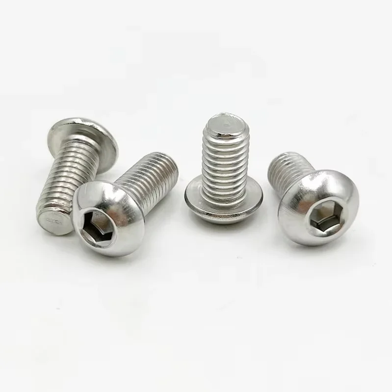 XLGYLPRO  304 Stainless Steel Hex Socket Button Head Allen Bolts, M2 M2.5 M3 M4 M5 M6 M8 M10 Screw Assortment Set