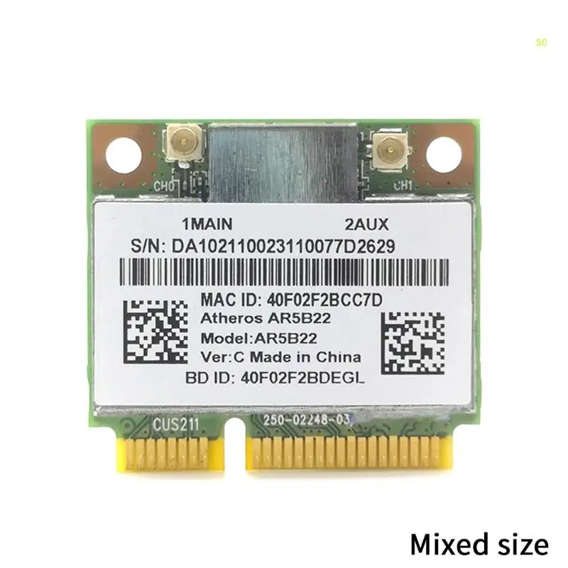 AR5B22WIFI Card 2.4/5Ghz Dual-band MINI PCIE 300M built-in Wireless Card 802.11A B for Y400 Y500 Y410P Dropshipping