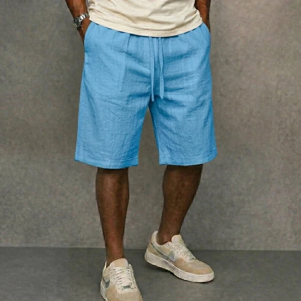 Thumbnail 4 - #47 Top 50 Mens Cotton Linen Summer Shorts
