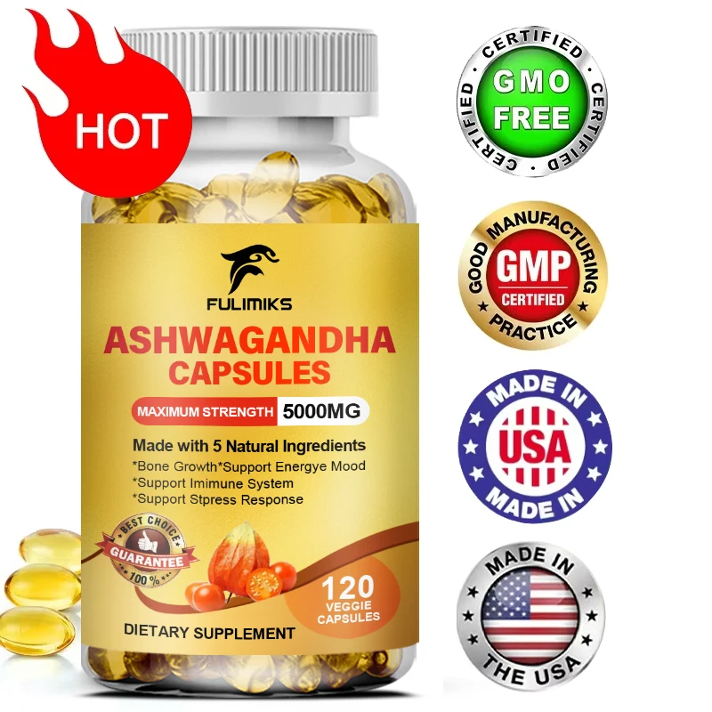 

Капсульная добавка Ashwagandha 5000 мг — поддерживает гормональный баланс, усиление силы и энергии, стресс, выносливость, фокус.