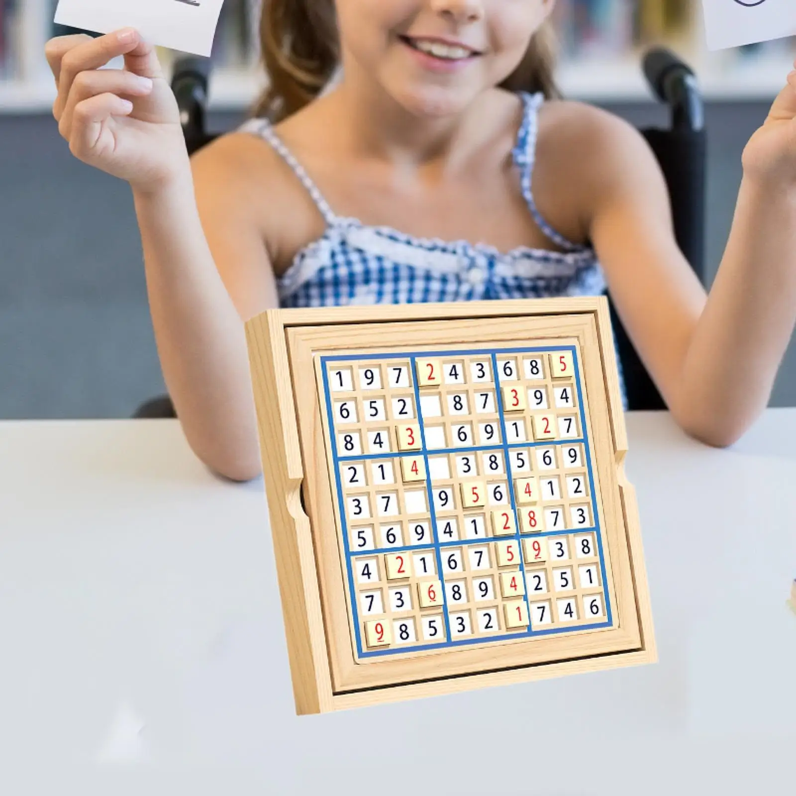 Juego de rompecabezas de madera de Sudoku, juguete educativo, desafía tu mente, número fácil a duro