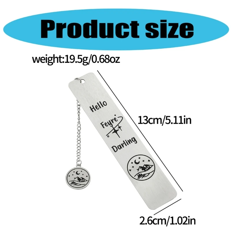 Юбилейный маркер страниц с подвеской, металлические закладки, гравированные книжные маркеры, маркеры страниц, принадлежности для