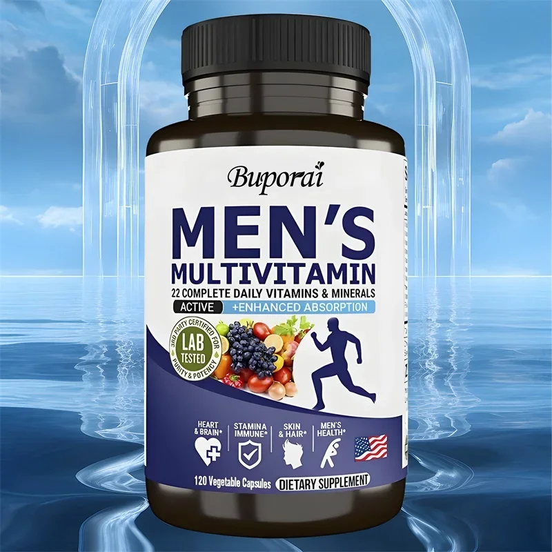 Daily Complete Vitamins & Minerals - Men's Health, Skin & Hair, Stamina Immune System