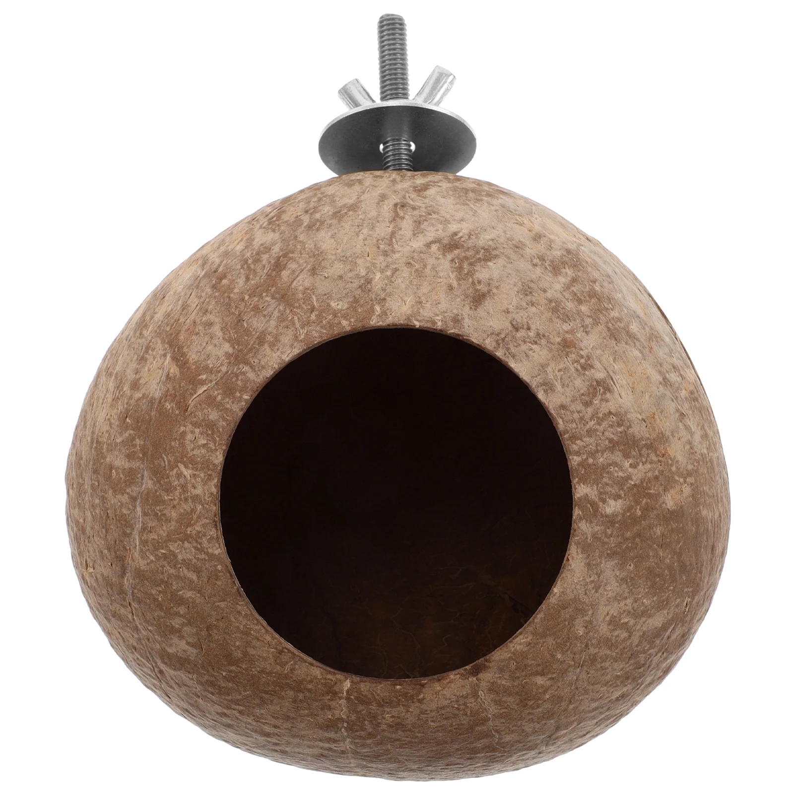 

Premium Coconut Shell Pet Birds Nest Natural Handmade Durable Hanging Sleeping Bed for Small Birds Canary Parrot